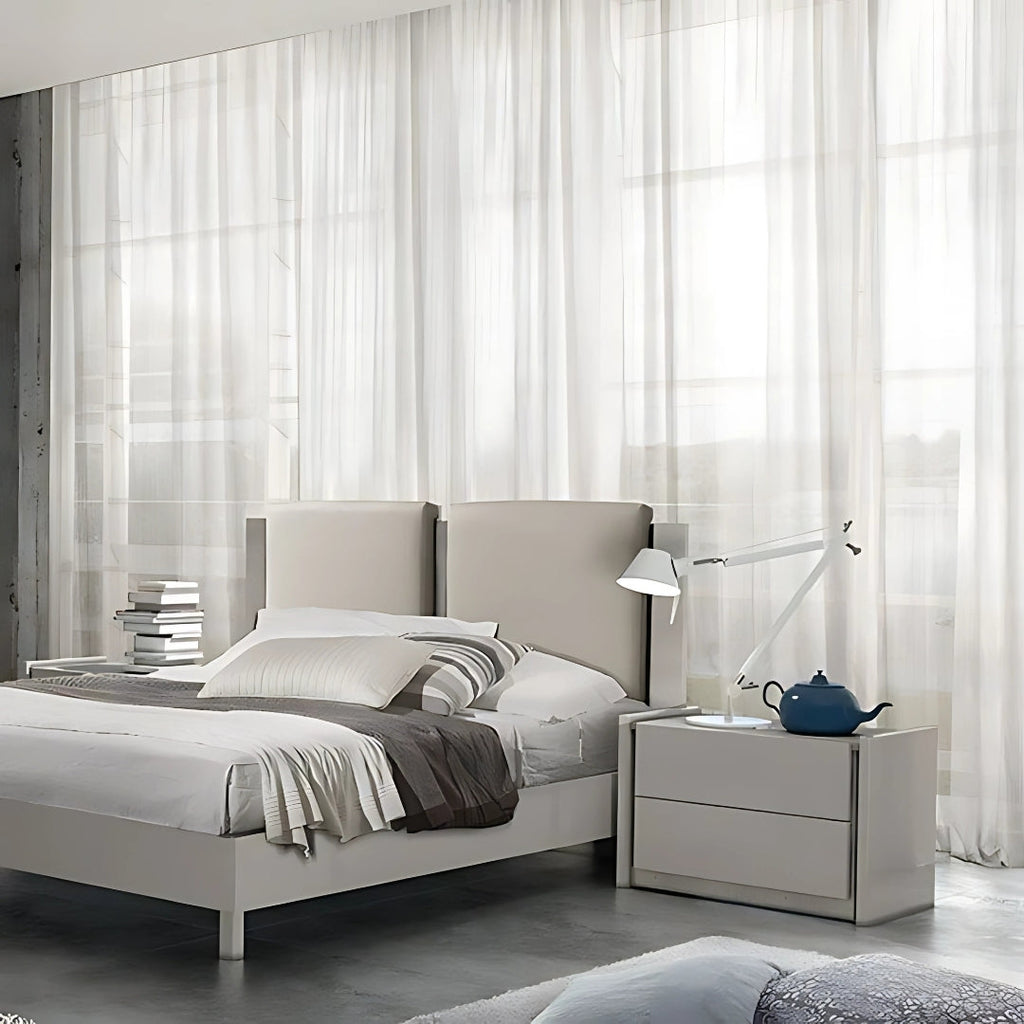 Minimalist Loft Grey Nightstand