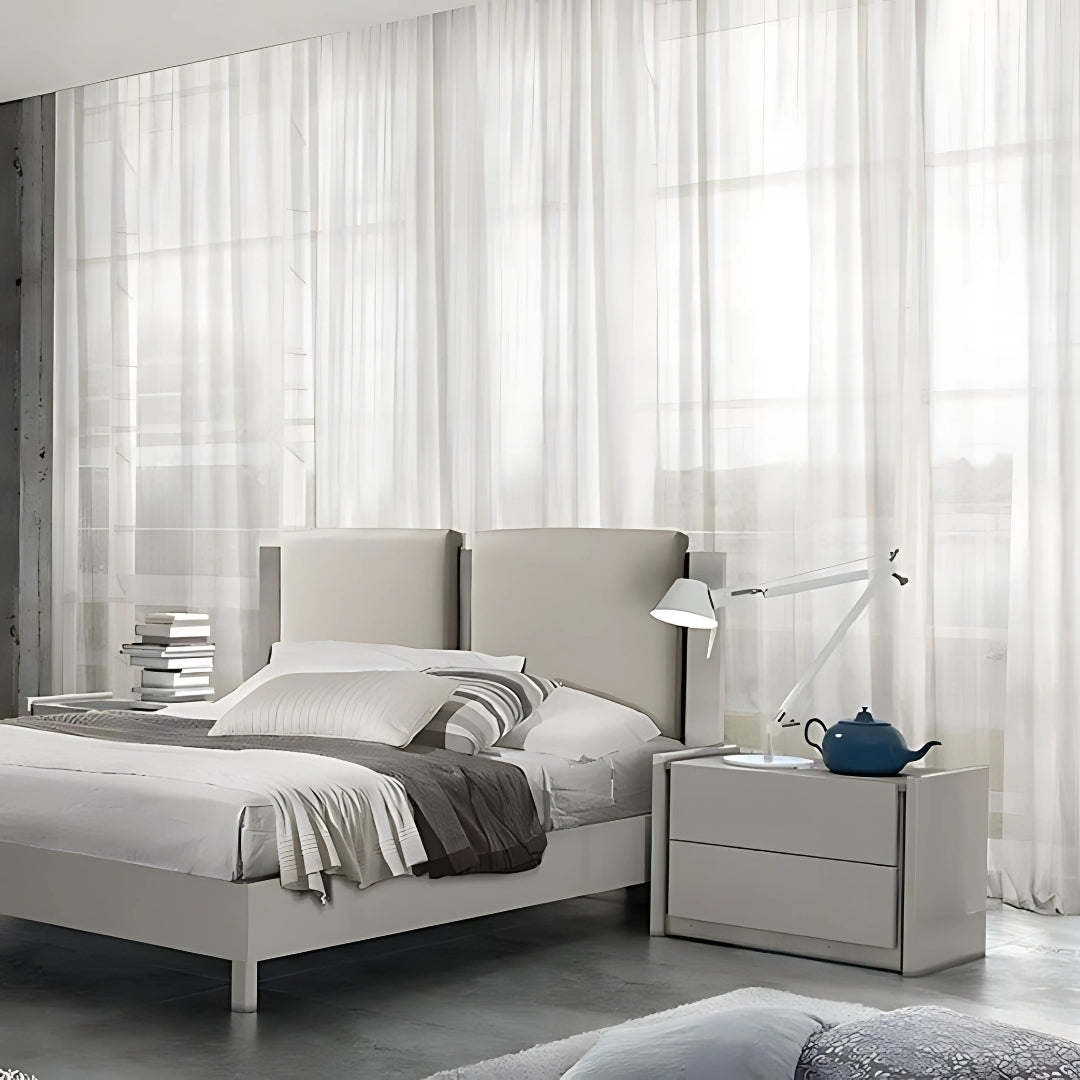 Minimalist Loft Grey Nightstand