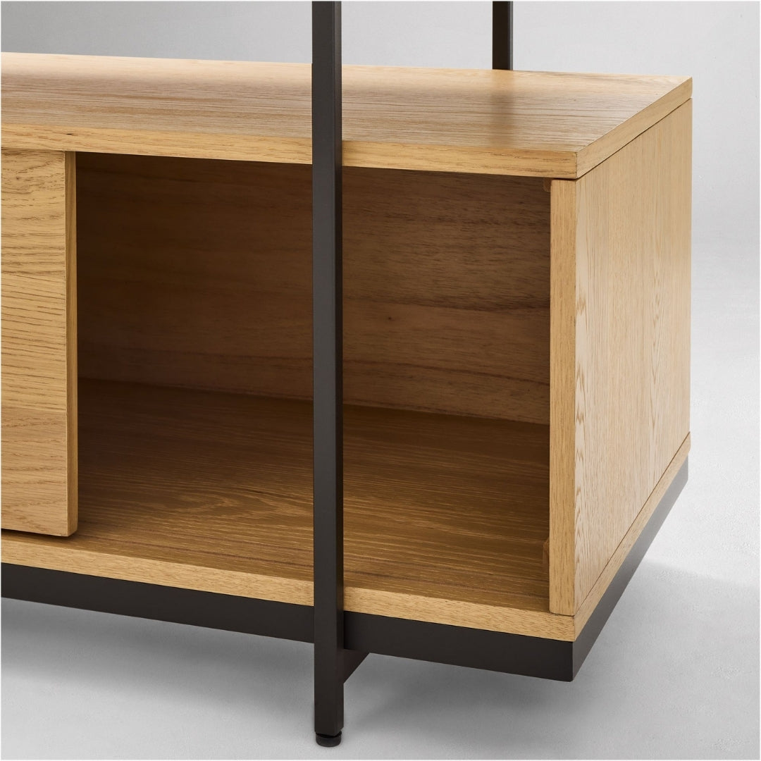 Modern Loft Open-Shelf TV Unit