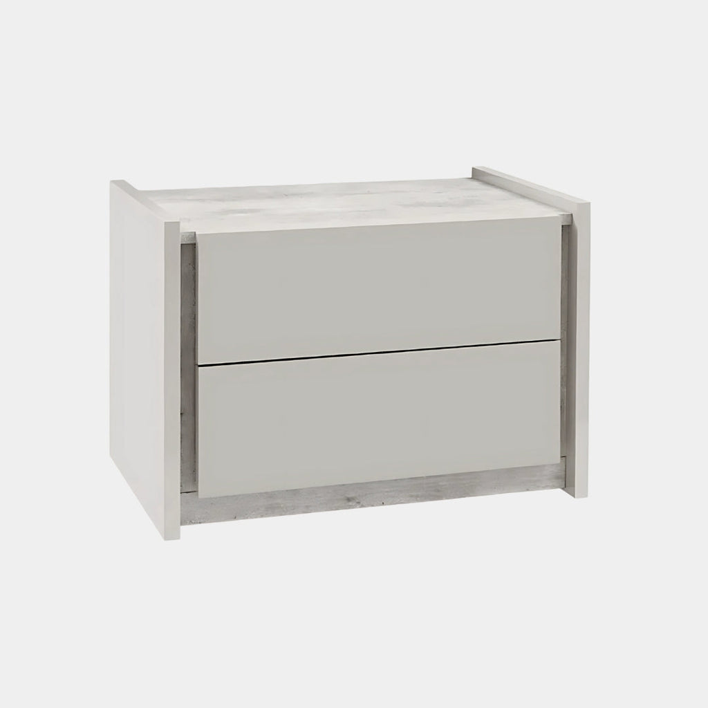 Minimalist Loft Grey Nightstand