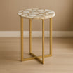 Radiant Stone Round Side Table