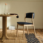 Sleek Natural Frame Wooden Dining Chair