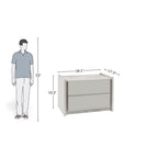 Minimalist Loft Grey Nightstand