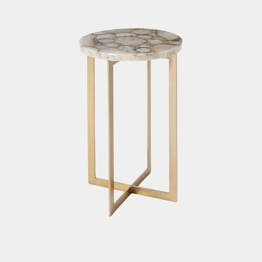 Radiant Stone Round Side Table