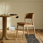 Sleek Natural Frame Wooden Dining Chair