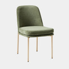 Elegant Sage Green Upholstered Dining Chair