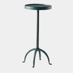 Classic Green Pedestal Side Table

