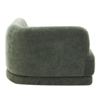 7 Seater Olive Green Upholstered L-Shape Sectional Sofa