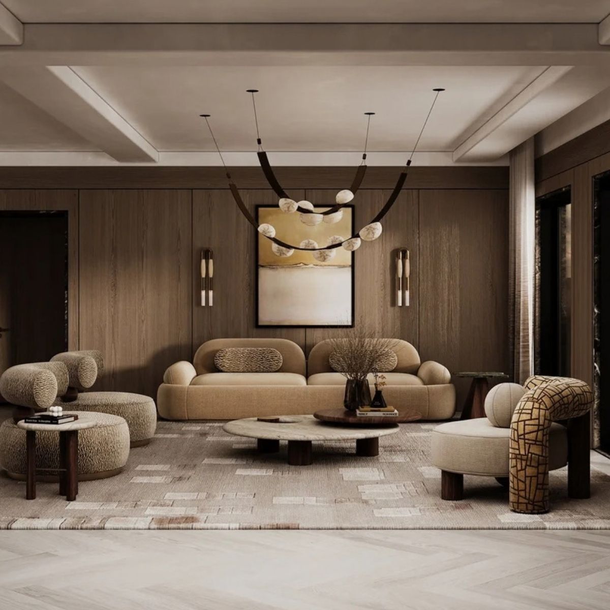 Modern Cove Sculptural Accent Chair