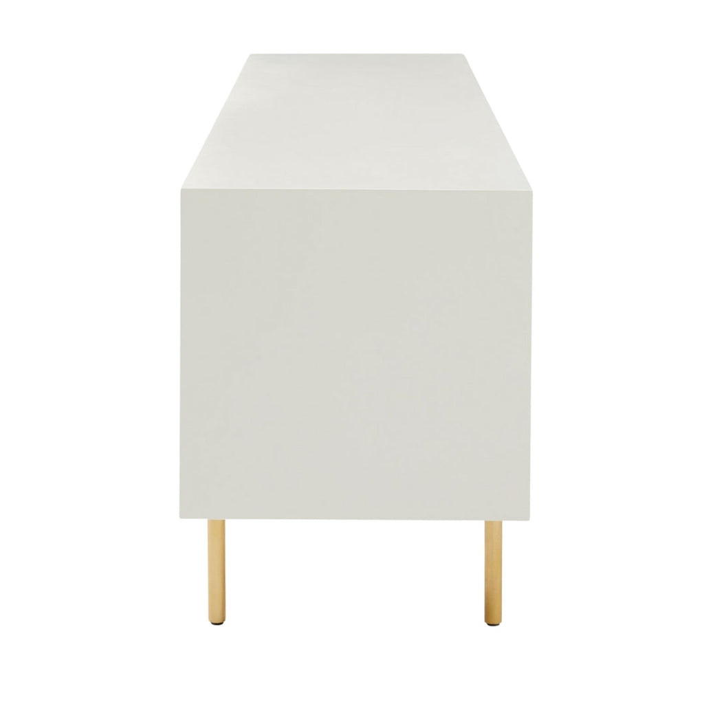 Modern Minimalist Striped Panel TV Unit