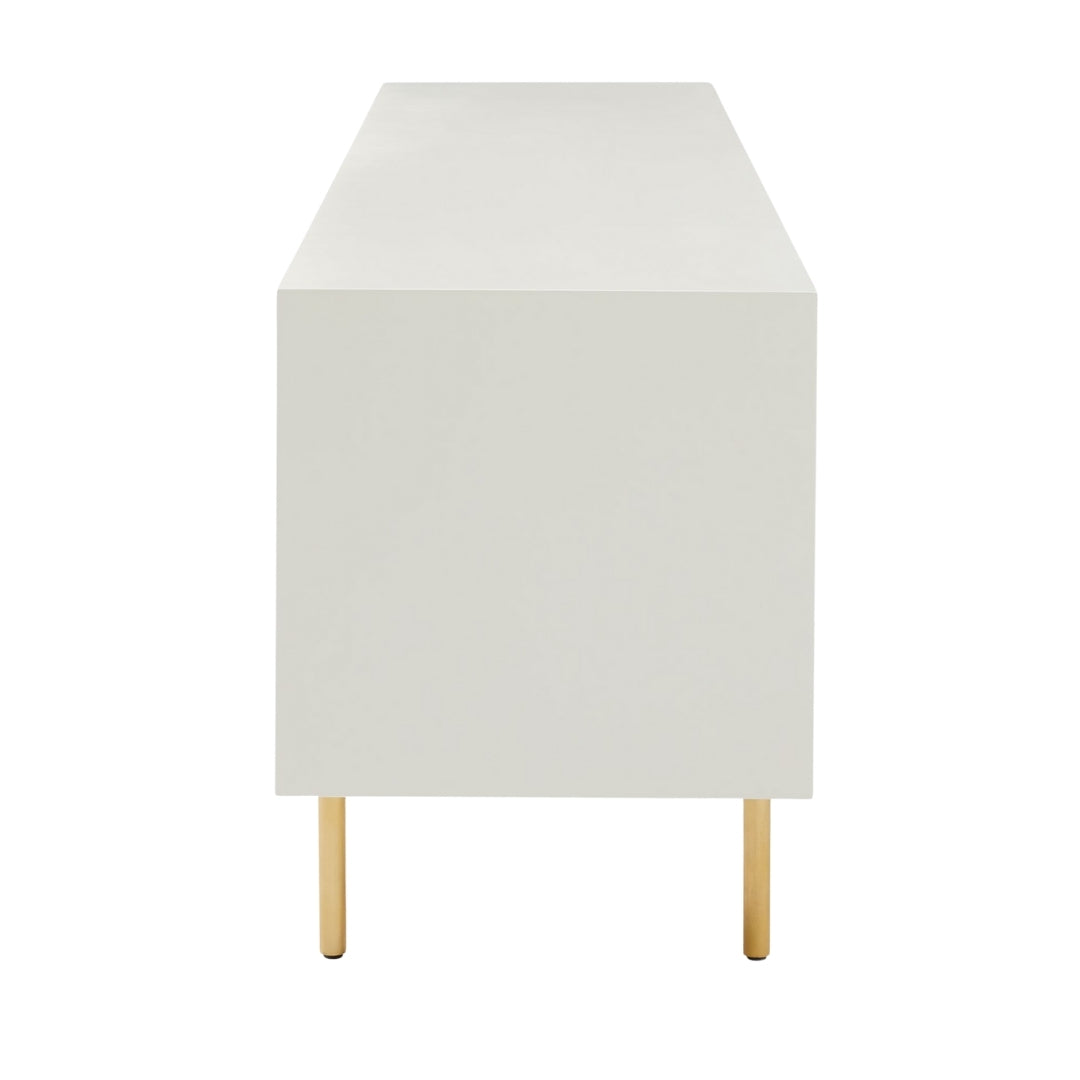 Modern Minimalist Striped Panel TV Unit