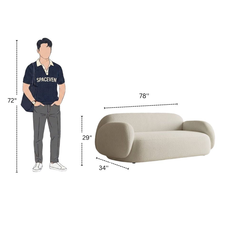 Modern Cloud-Style 3 Seater Sofa