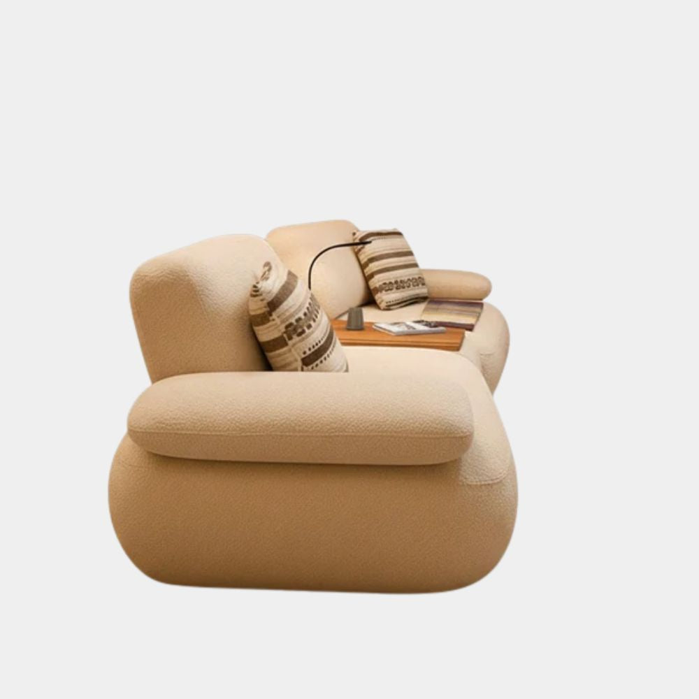 4 Seater Modern Dual Lounge Sofa with Center Console