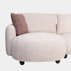 3 Seater Modern Curved Lounge Sofa
