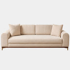 3 Seater Contemporary Linear Back Lounge Sofa