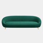 3 Seater Emerald Luxe Curved Sofa