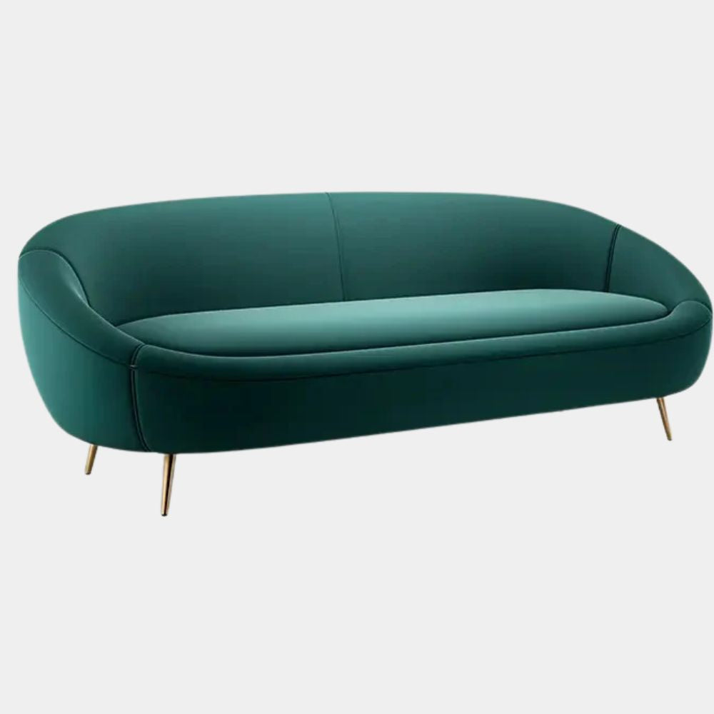 3 Seater Emerald Luxe Curved Sofa