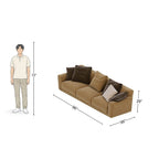 4 Seater Luxury Brown Sofa