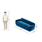 4 Seater Modern Royal Blue Sofa for Living Room