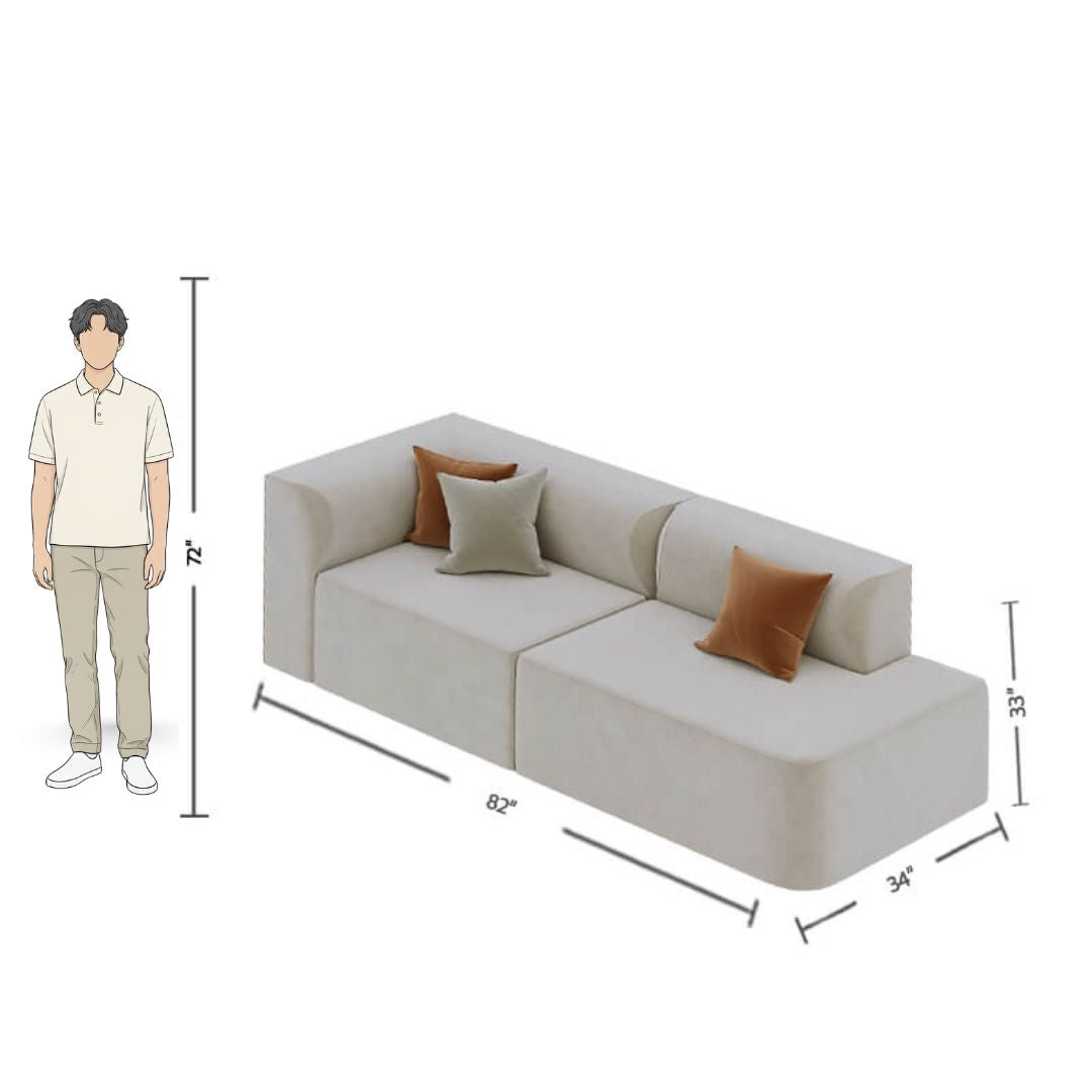 4 Seater Luxury Grey Sofa