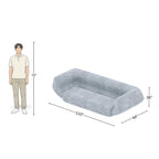 3 Seater Space Grey Modern Sofa