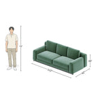 3 Seater Modern Dark Green Sofa
