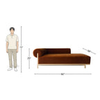 3 Seater Rust Wooden Lounge Sofa