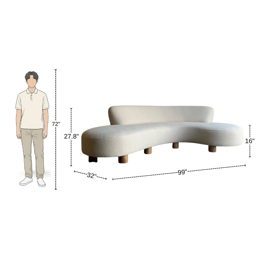 4 Seater WaveForm Lounge Sofa