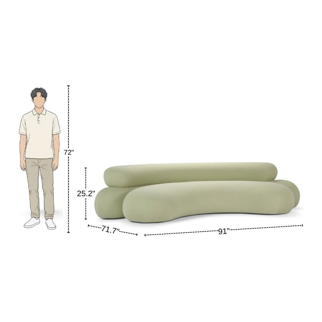 4 Seater Sage Bloom Comfort Sofa