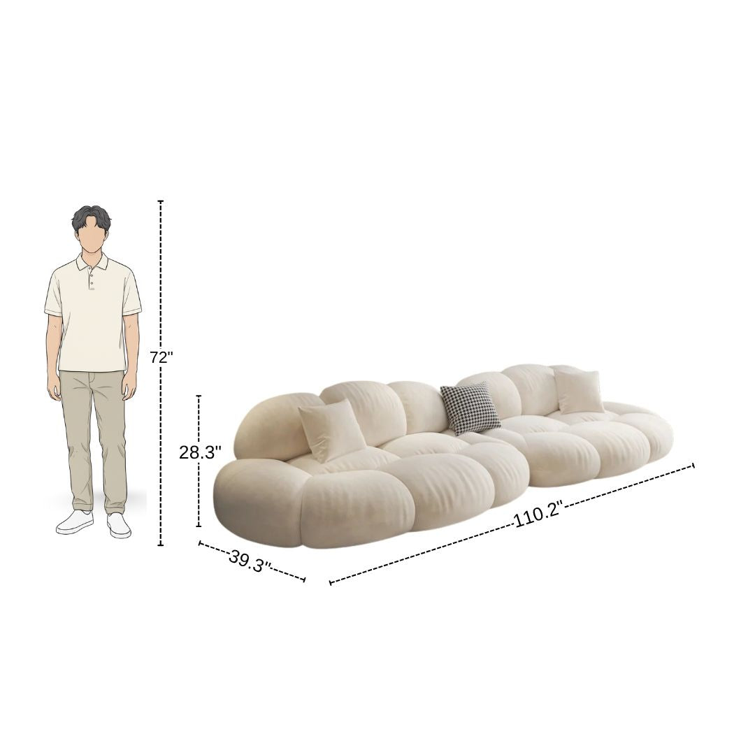 4 Seater Comfy Luxe Lounge Sofa