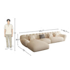 5 Seater LuxeCloud Curve L-Shaped Sofa