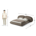 Cloudform Luxe Upholstered Bed with Rounded Headboard