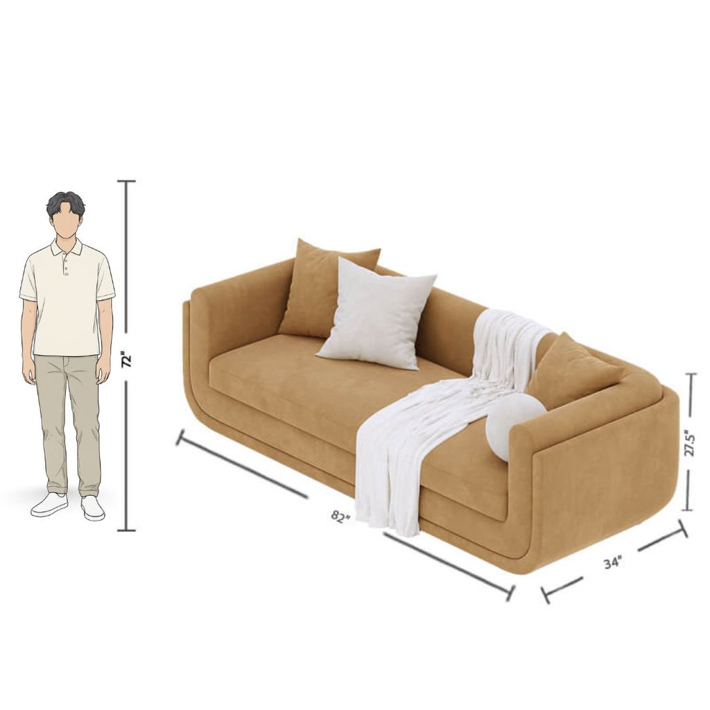 Stylish 3 Seater Sofa in Limed Oak Finish