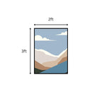 Mountain Landscape Wall Art with Frame