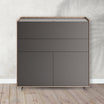 Multipurpose Grey Storage Cabinet With Drawer