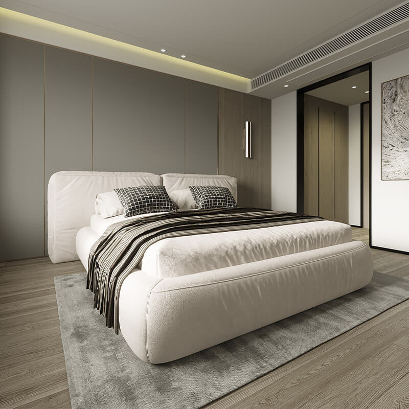 Upholstered king size bed online