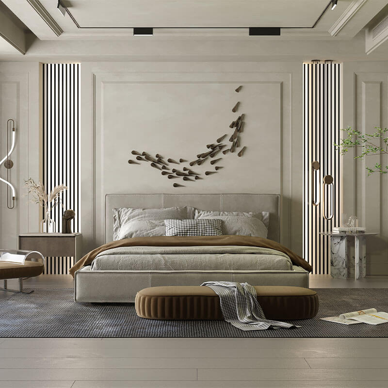 Upholstered king size bed online