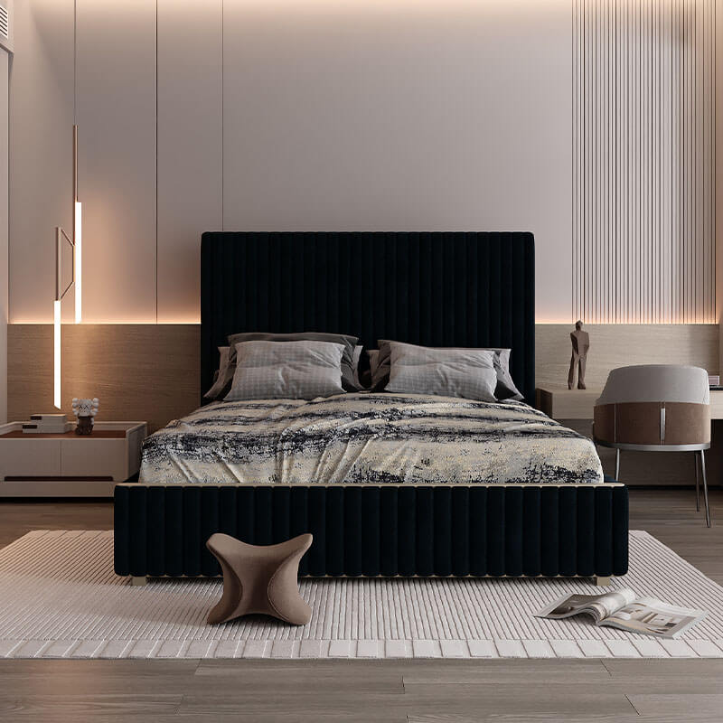 Upholstered king size bed online