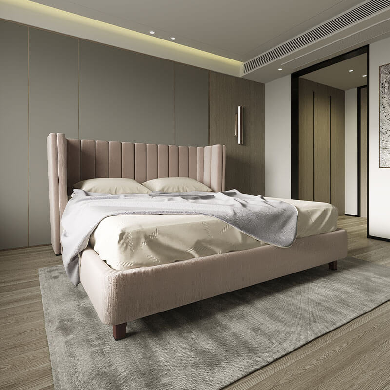 Upholstered king size bed online
