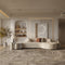 4 Seater Modern Beige Sofa