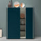 Modern Dark Teal Blue Sideboard With Doors