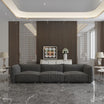 3 Seater Space Grey Sofa With Super-Soft Upholstery