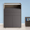 Multipurpose Grey Sideboard With Open Compartment