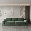 3 Seater Modern Dark Green Sofa