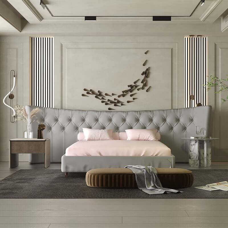 Upholstered king size bed online