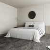 Velvet Upholstered King-Size White Bed With Hydraulic Storage