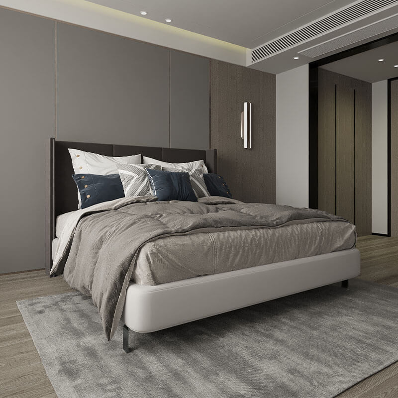 Upholstered king size bed online