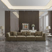 5 Seater Olive Green Sofa With Super-Soft Upholstery