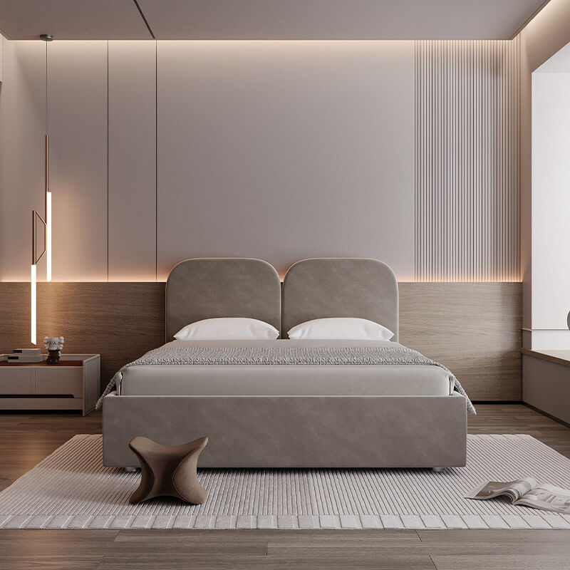 Upholstered king size bed online