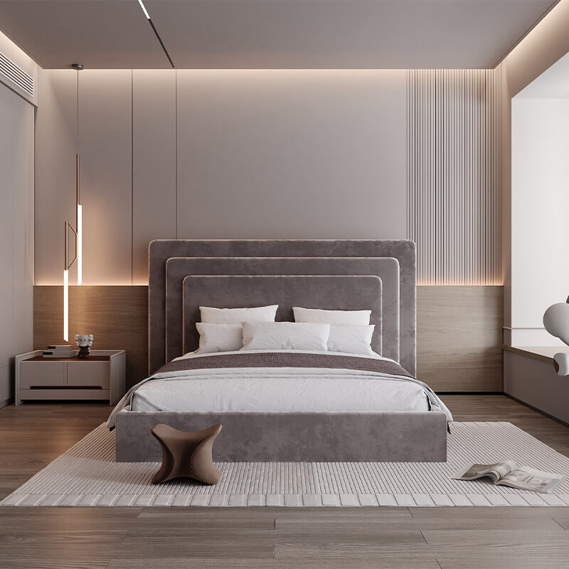 Upholstered king size bed online